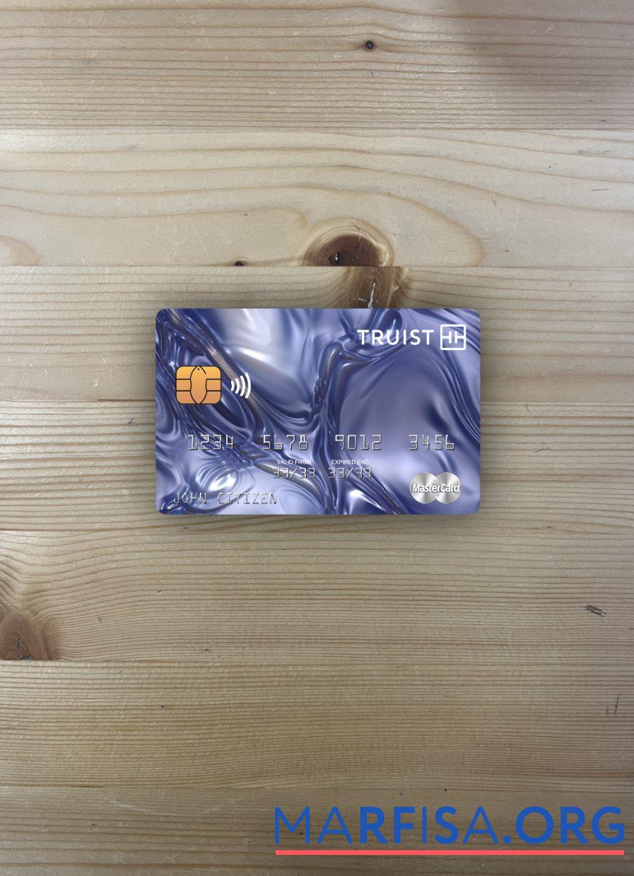 Downloadable USA Truist Bank mastercard photolook front real example